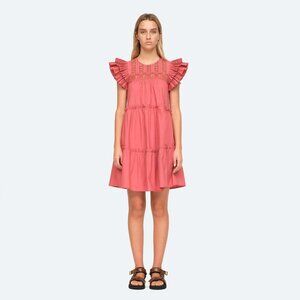 Sea New York "Thora" Print Dress in Rose, size 10